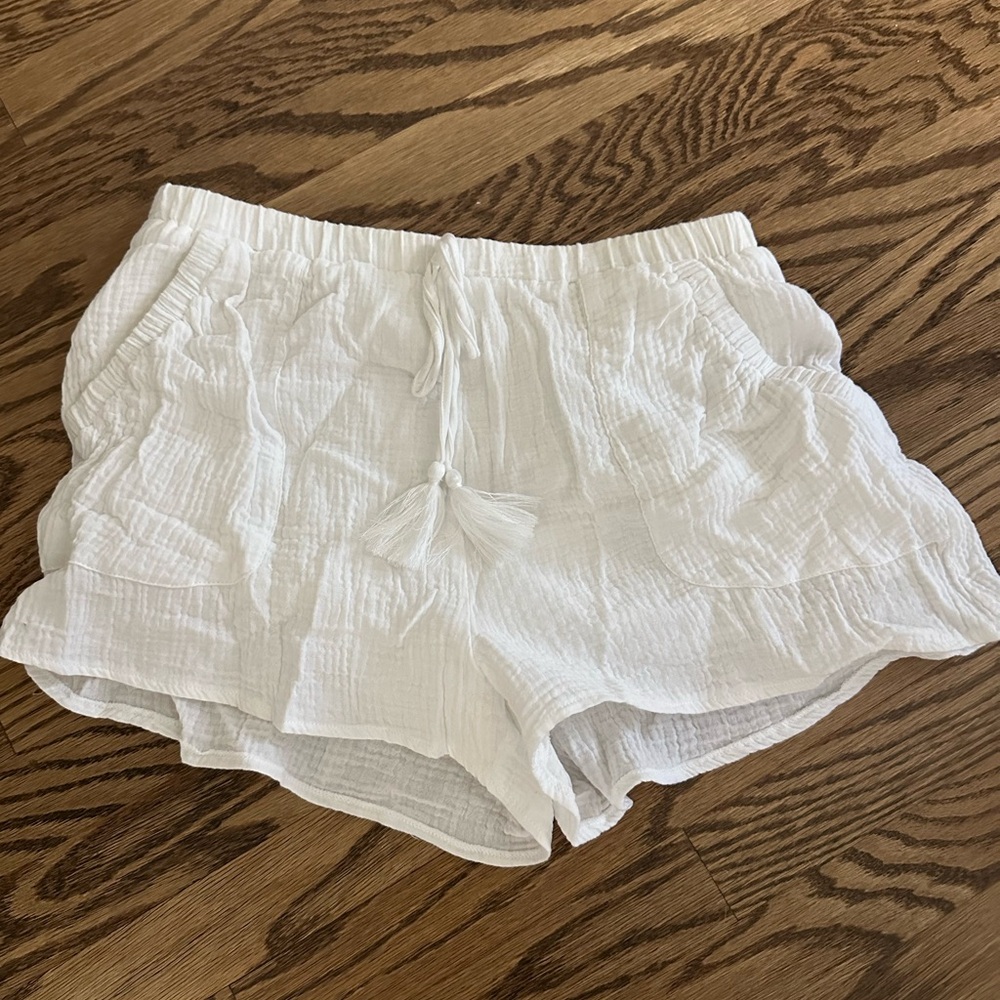 Altar’d state. White gauze shorts. Size large